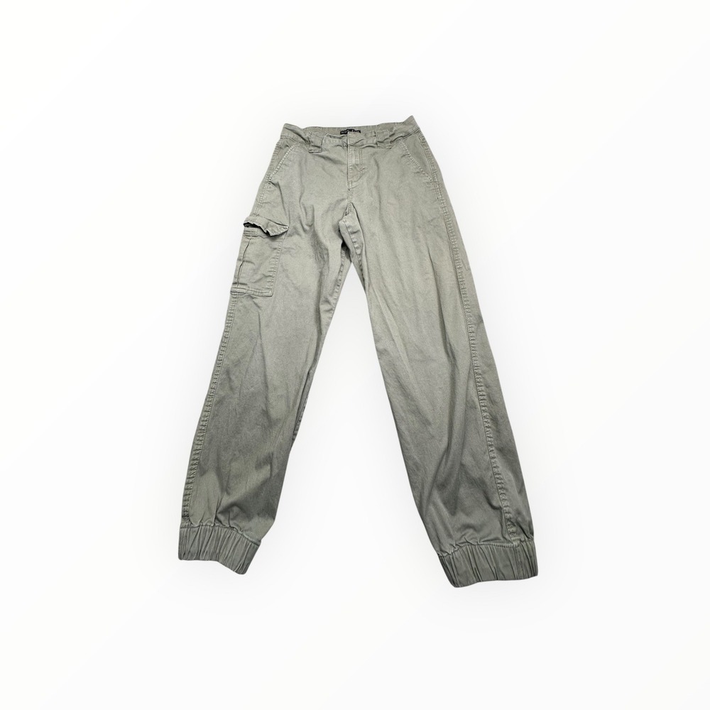 Cotton On Cargo Jogger Pants Womens 6 Green Utility‎ Sage Green Elastic Cuff